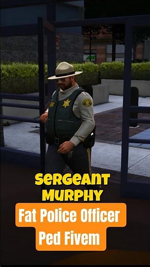 Fat Police Officer Ped Fivem #gta #fivemrp #gtav #fivem