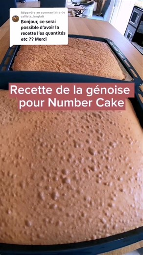 Génoise Number Cake : Recette Facile à Faire Maison