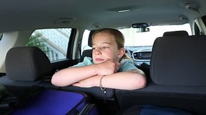 Pensive Pre-teen Girl Back Seat Car Stock Footage Video (100% Royalty-free) 13576196 | Shutterstock