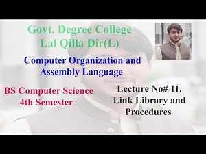 Assembly Language lecture No 11. Link Library and Procedures.