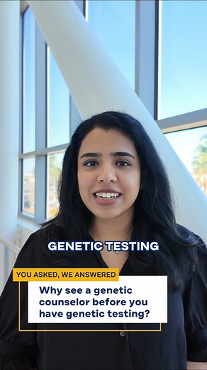 Thinking about genetic testing? Start with a genetic counselor. At Moffitt, our board-certified genetic counselors can help you understand how family history impacts your chance of cancer, decide if genetic testing is right for you and help make sense of your results. Learn more about how genetics may influence your cancer risk or schedule a genetic risk assessment: https://bit.ly/3YKM00E | Moffitt Cancer Center