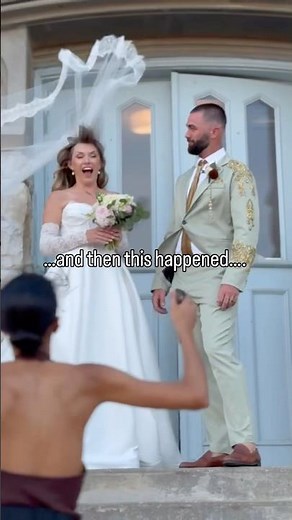 Taylor Swift & Travis Kelce look alike styled wedding shoot