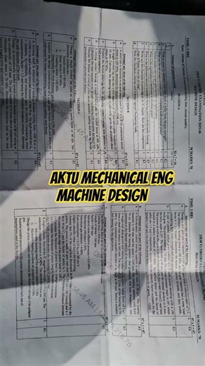 #aktu #mechanical engineering #machine design