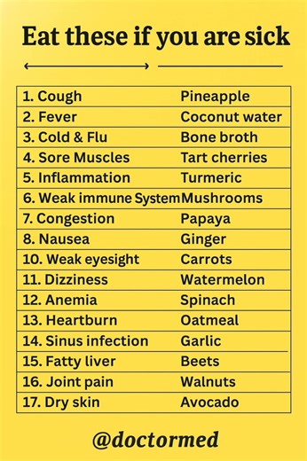 Foods To EAT When You're SICK for FASTER Recovery