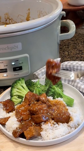 🍯🧄HONEY GARLIC STEAK BITES - in the crockpot. Recipe: https://www.themagicalslowcooker.com/honey-garlic-steak-bites/ #crockpot #steak | The Magical Slow Cooker
