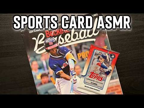 [ASMR] Pricing baseball cards | Relaxing sounds | Sports Card ASMR