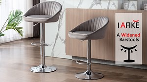 Watch Counter Height Adjustable Bar Chairs Swivel Bar Stool on Amazon Live