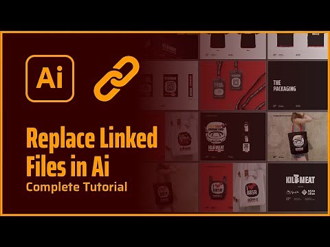 How to Change Linked files in Adobe Illustrator | graphic design tutorial | #XandArtDigital 37
