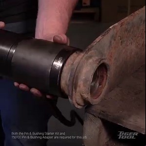 Remove and install torque rod and sway bar bushings with ease, without removing the vehicle's suspension. Combined with our Pin & Bushing Starter Kit, https://tigertool.com/products/pin-bushing-starter-kit you can easily remove and install a wide range of bushings commonly found on all class 6-8 Trucks. - Precision machined from hi-strength metals - Corrosion-resistant components - Reduces risk of damage and injury Stop the "Heat and Beat', reduce your shop time, and work smarter not harder with