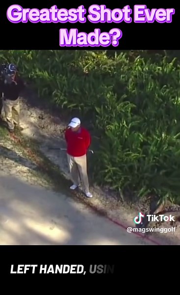 Is this Greatest Shot Ever Made? #golftips #golfswing #golfchipping #magswinggolf @Parker McLachlin