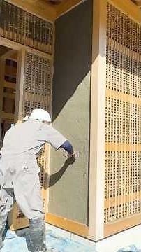 【日本の伝統 竹小舞と土壁】#大工 #伝統建築 #土壁 #carpenter #woodworking