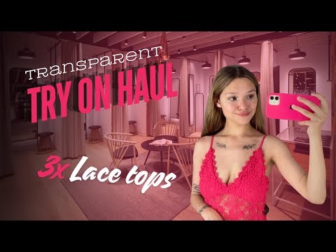 4K | Try on Haul - Transparent Clothes | No Bra - Part 1