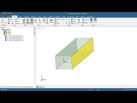 How to detach surface in Ansys Spaceclaim