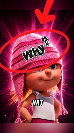 The REAL Reason Edith Never Takes Off Her Pink Hat... #shorts #edith #despicable me #Theo_toons