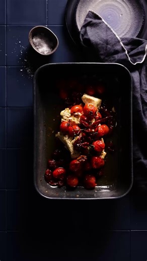 Kotivinkki on Instagram: "Kokeile uunitofua! Meheväksi paistettu tofu on makoisa seuralainen pastalle uunifetan tapaan. 🍅Katso ohje https://meko.fi/uunitofu"