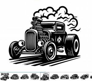 Hot Rod Svg Bundle, Hot Rod Dxf, Hot Rod Eps, Vintage Car, Classic Car, Hot Rod Clipart, Hot Rod Vector, Hot Rod Outline, Classic Vehicle - Etsy