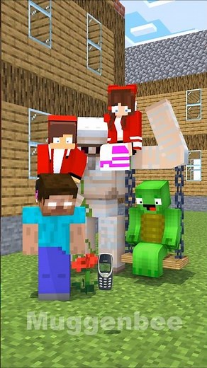 Nokia Vs Samsung Vs Iphone Rocket Test - Mikey Minecraft Animation