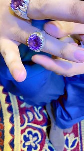 97K views · 3.5K reactions | #Laser Cut #Amythest Ring  available...