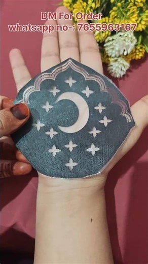 Tried affordable mehndi sticker first time WhatsApp no-:+917655963167#bridalmehndistencil#viral#yt