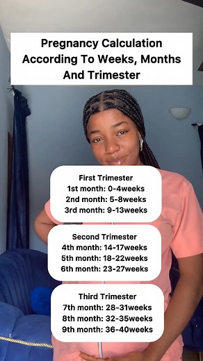 378K views · 1.6K reactions | How to calculate your pregnancy according to weeks and months #pregnancy #pregnancyweekbyweek #pregnancymonthbymonth #momtobe #pregnancyjourney #prenatalcare #BabyOnBoard2025 | Ug Health Tips | Facebook