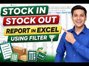 Stock In Stock Out Report in Excel Using Filter | Inventory Management