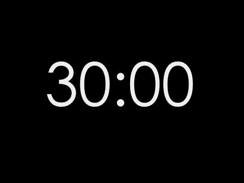 30 Minute Timer ⏱ Clean Countdown Timer (No Music)
