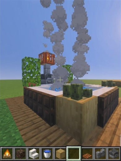 Minecraft Hot Bathtub 🛁 #shorts #minecraft