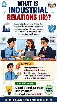 Industrial Relations Explained | Complete IR Basics for HR Beginners #shorts #humanresources