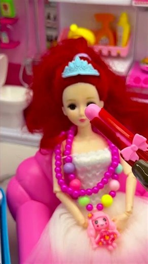 Barbie Make Up Time Relaxing Toy Unboxing & ASMR #shorts