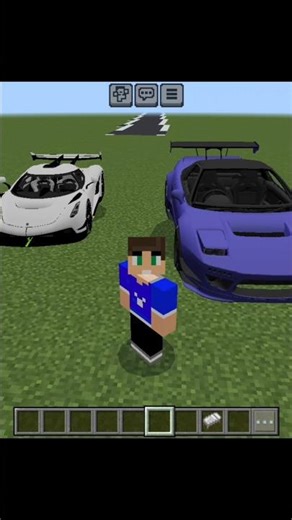 Honda NSX vs Koenigsegg Jesko in Minecraft 🚗💨 | Ultimate Speed Test #shorts