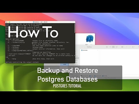 How To Backup and Restore Postgres Databases
