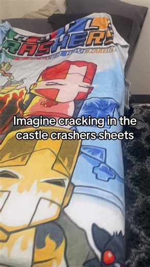 Warning the bed might end up breaking. #castlecrashers #meme #fyp #foryou