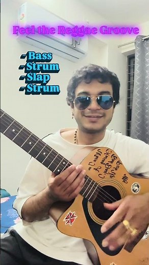 Reggae Guitar Groove That Will Instantly Relax You 🌴🎸 #raggae #guitartutorial #learn #cool #style