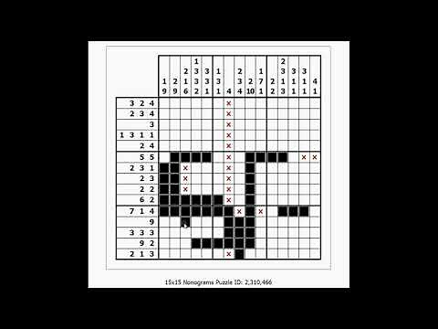 Solving 15x15 Nonogram Puzzles