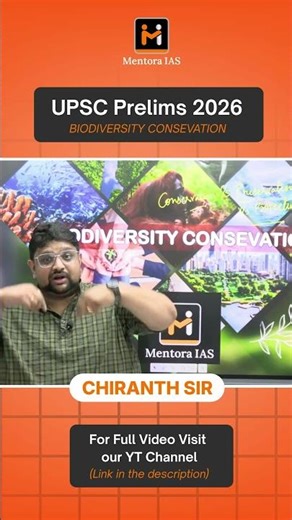 Conservation vs Preservation Explained | Biodiversity Concept for UPSC Prelims | Chiranth Sir