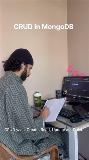 Day 12/100 CRUD operations samjhe aur practically implement kiye.#programming #codinglife #tech