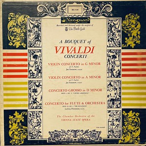 Antonio Vivaldi ; The Chamber Orchestra Of The Vienna State Opera - A Bouquet Of Vivaldi Concerti