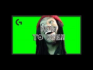 Tutorial: How to use Chroma Key aka background removal for Logitech C922!!