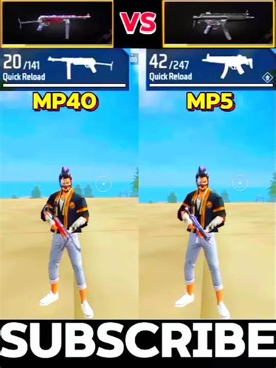 MP40 vs MP5 😱 Short Range Me Kaun Hai King? | Free Fire Gun Comparison