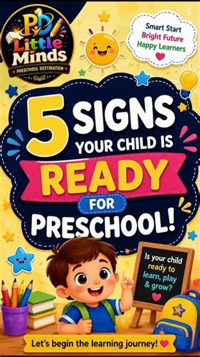 5 Signs Your Child Is Ready for Preschool 🎒✨ | Every Parent Should Know!