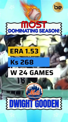 Remember DWIGHT GOODEN'S 1985 SEASON⁉️... One Of The Most Dominant Pitching Seasons In MLB History‼️