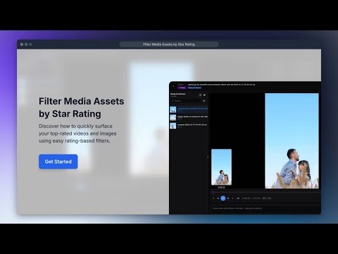 Filter Media Assets by Star Rating