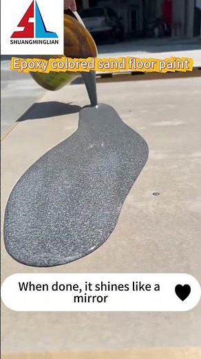 High gloss epoxy color sand floor paint