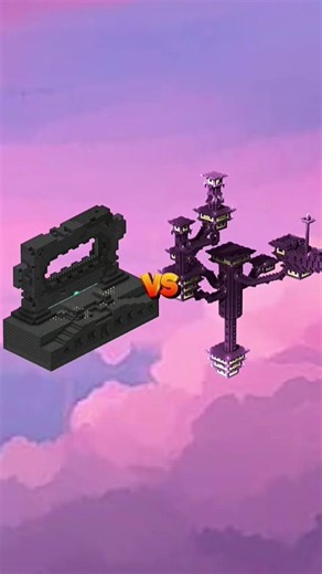 Minecraft structures Vs structures 🔥#shorts #structure #minecraft #herobrine