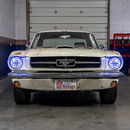 Quake LED Classic Tech Series Headlight 7” W/ RGB Accents Mustang 65-68/ 70-73