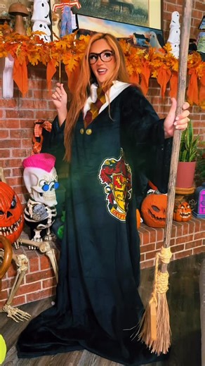 How beautiful is this Harry Potter silk throw robe?! 🪄✨ And can we talk about the adorable Hedwig plush silk blanket set? 😍 They’re sooo soft and absolutely perfect for a stormy Potter night ⛈️🦇✨Which Harry Potter movie is your favorite? Can you guess our favorite? ☺️ Drop your house in the comments 🧡 A hugeee thank you to chelsey.explores.things on intagram! Check her out! #harrypotter #spookygirl #fyp #cozy #halloweenaesthetic #potterhead #harrypotterfan #spookycute #cozyplace #cozyathome 