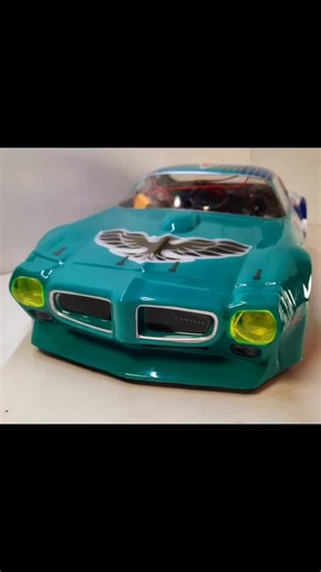 1971 Pontiac Trans AM. All airbrushed except for a few small detail stickers. I made some stencils to make the fallen livery more Sharpe. I also made 4 light buckets and the light kit. #rcdrift #rcdriftcar #rcdrifting #rccar