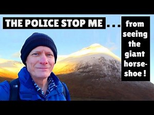 Police stop me on my short West Highland Way walk. Beautiful Scottish Highlands scenery hike.