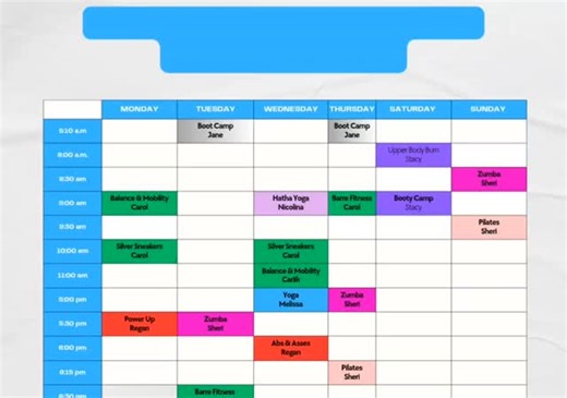 Week at a glance!! Sign up now!! Https://staffordflexappeal.setmore.com | Flex Appeal