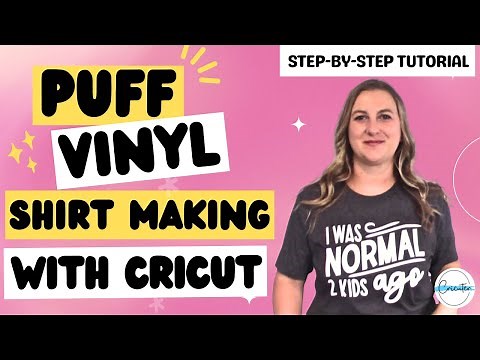 How to Use Puff Vinyl with Cricut Maker | Easy Iron-On T-Shirt Tutorial